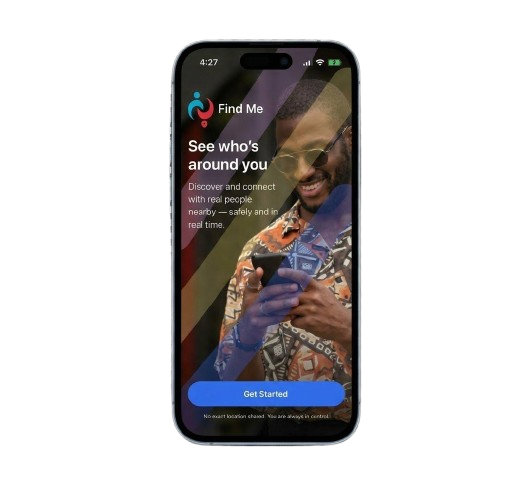 Find Me app screen